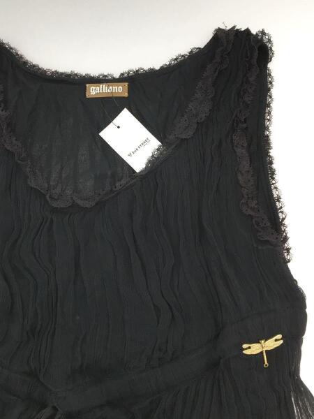 galliano(ガリアーノ) / ノースリーブワンピース/42/レーヨン/BLK 