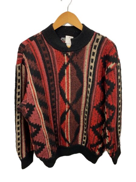 ISSEY MIYAKE MEN ウールニットセーター メンズ サイズ2 毛100% ピンク