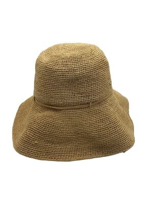 11時まで used品 ヘレンカミンスキー ストローハット カーキ色 11時