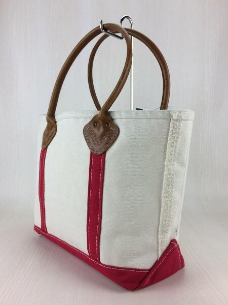 L L Bean エルエルビーン トートバッグ キャンバス Wht Red 無地 レザーハンドル セカンドストリート 衣類 家具 家電等の買取と販売ならセカンドストリート お問い合わせ番号