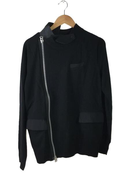 sacai(サカイ) / Wool Knit Suiting Jacket/2/ウール/ブラック/無地/21 