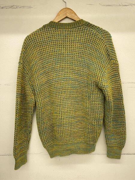 CABaN コットンカシミヤワッフルMIX Vネックカーディガン　M CABaN(キャバン) コットンカシミヤワッフルMIX Vネックカーディガン