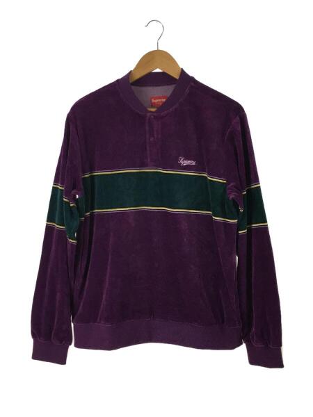 Supreme(シュプリーム) / スウェット/M/コットン/パープル/ベロア/17AW 