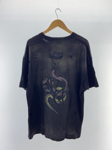 KAMIYA(カミヤ) / Tシャツ/M/コットン/BLK/G14TS080/KMY-SNAKETee 