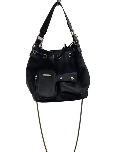 【新品】MOUSSY ウエストショルダーバッグ MOUSSY マウジー moussy WAIST&SHOULDER BAG （ブラック） -靴