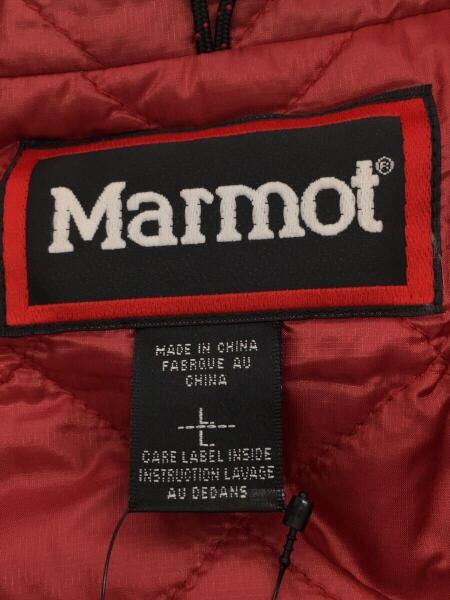 Marmot マーモット 新品 THERMO LITE 軽量 保温 裏起毛 LYCRA ストレッチ 総柄切替 刺繍入 ハーフジップ ジャケット 橙 105▲087▼out22277 Marmot(マーモット) ⁄ THERMO LITE PARKA⁄ダウンジャケット⁄L⁄ナイロン