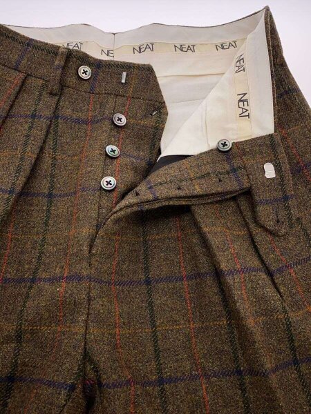 NEAT(ニート) / LOVAT TWEED WIDE/スラックスパンツ/48/ウール/BRW 