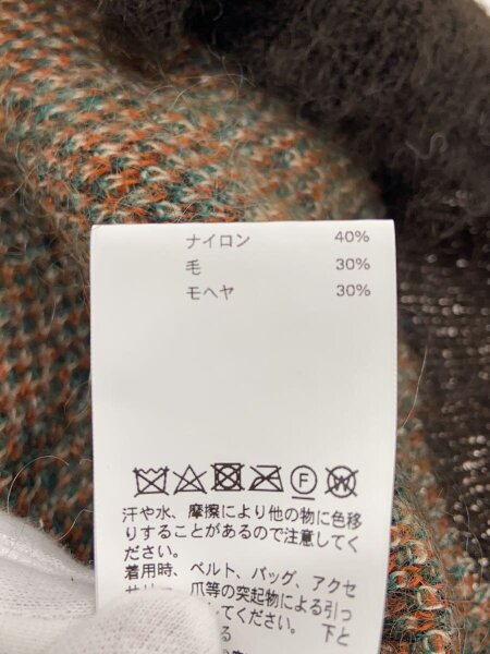 値下げ】ランダムストライププライムオーバークルーネックモヘヤニット 