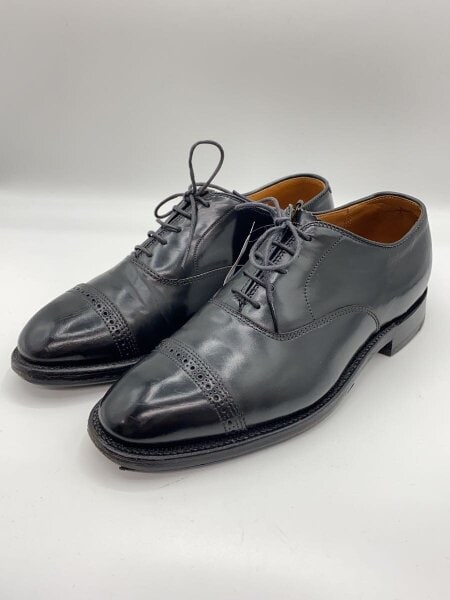 Alden(オールデン) / パンチドキャップトゥ/シューズ/US6.5/BLK/レザー