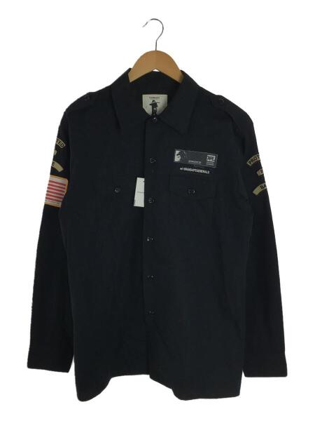 A BATHING APE(アベイシングエイプ) / ワッペン付ミリタリーシャツ/L 