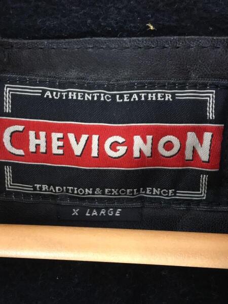 chevignon(シェビニオン) / 80s～90s/レザーカーコート/XL/レザー/BLK