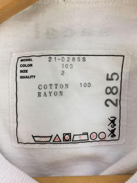 sacai(サカイ) / Tシャツ/S/コットン/WHT/無地/21-0285S// | 古着の