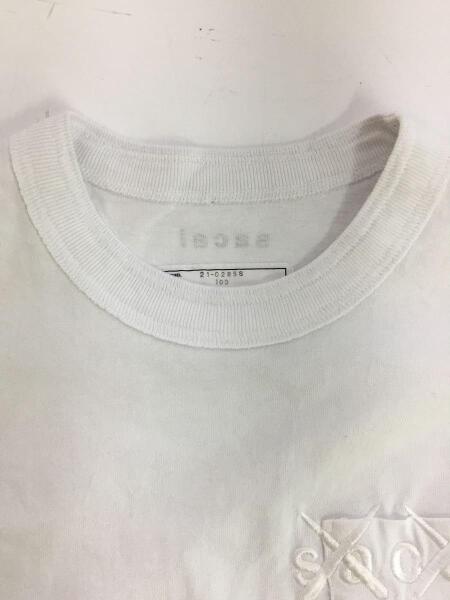 sacai / Tシャツ/3/コットン/WHT/無地/21-0285S sacai(サカイ) / Tシャツ/S/コットン/WHT/無地/21-0285S// | 古着の