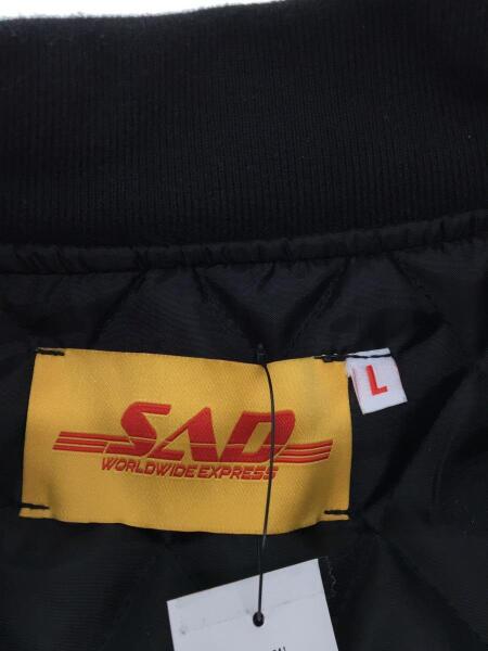 SALUTE(サルーテ) / Sad Express スタジャン/L/コットン/BLK/SA001/袖 