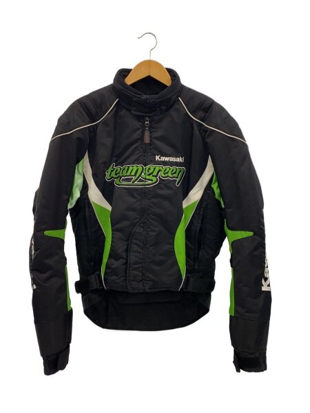 kawasaki レーシング　ジャケット　L レアなお品物 Kawasaki(カワサキ) / レーシングジャケット/L/ナイロン/BLK/J8001