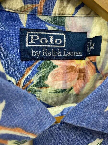 POLO RALPH LAUREN(ポロラルフローレン) / アロハシャツ/M/リネン/BLU 