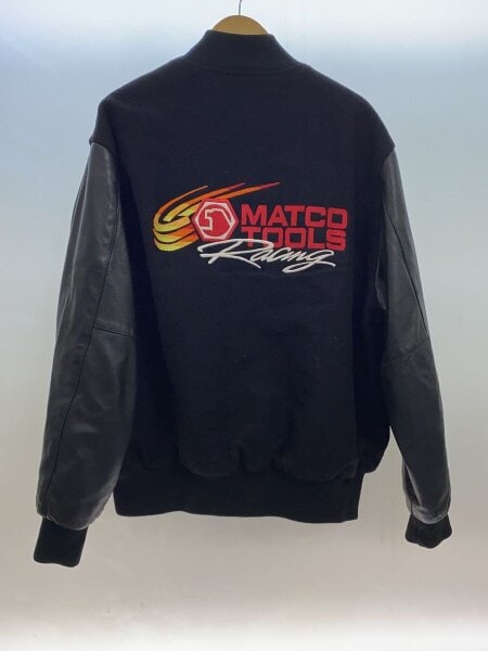 HOLLOWAY(ホロウェイ) / 90s/スタジャン/2XL/ウール×レザー/BLK/MADE