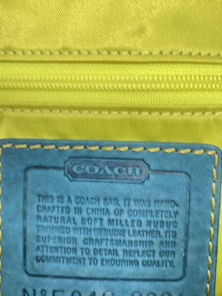 COACH(コーチ) / オールドコーチ/ハンドバッグ/オールレザー/BLU/無地