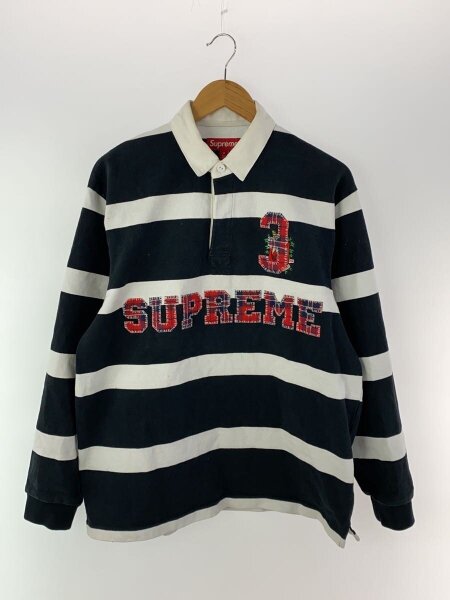 Supreme ポロシャツ メンズ Supreme(シュプリーム) / ポロシャツ/M/コットン/BLK/ボーダー | 古着