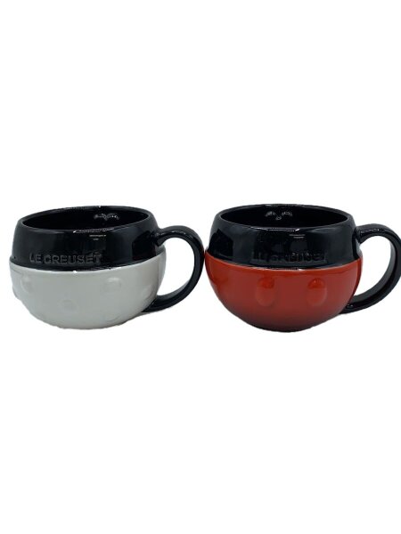 新品未使用 LE CREUSET オレンジ マグカップ 2個セット x新品未使用 ル