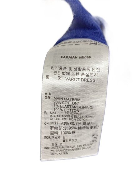 adidas(アディダス) / 半袖ワンピース/2L/コットン/ブルー/IU4772