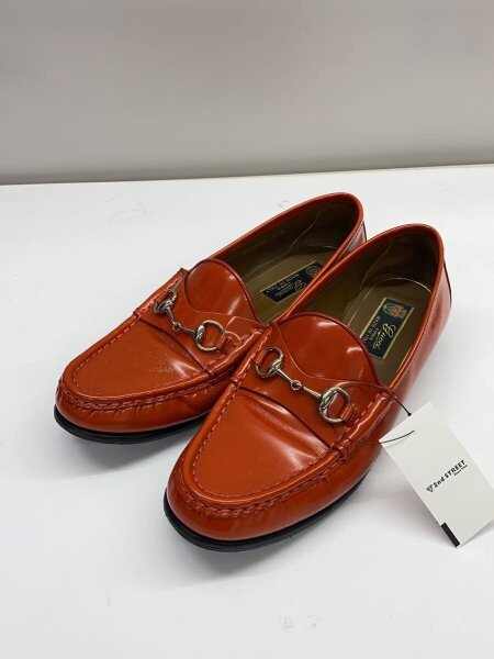 GUCCI(グッチ) / ビットローファー/37.5/オレンジ/レザー/355238