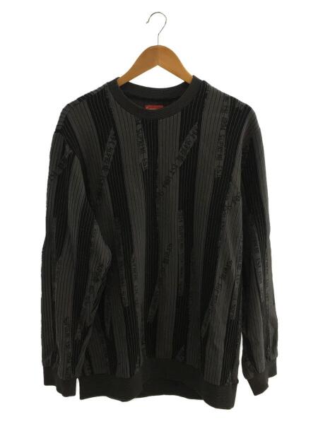 Supreme(シュプリーム) / 20AW/TEXTURED STRIPE CREWNECK/スウェット/L 