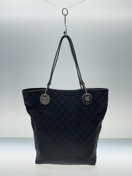 GUCCI(グッチ) / トートバッグ_GGキャンバス/キャンバス/BLK/角スレ