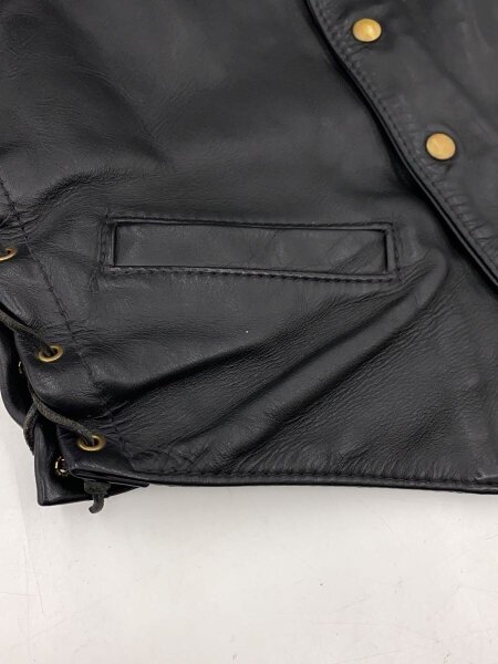 LANGLITZ LEATHERS(ラングリッツレザー) / ベスト/40/レザー/BLK/無地