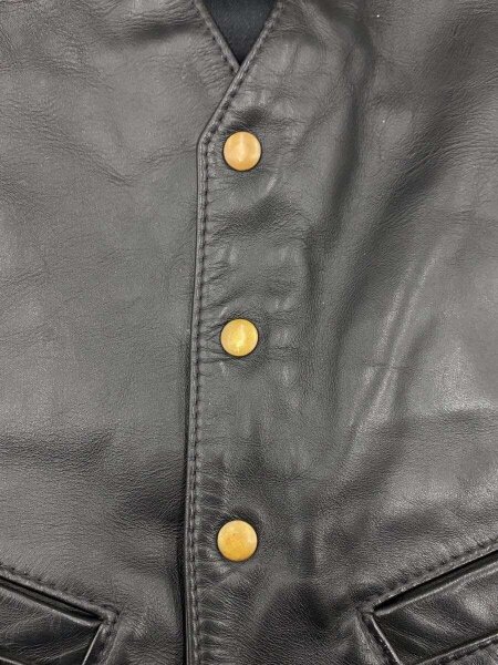 LANGLITZ LEATHERS(ラングリッツレザー) / ベスト/40/レザー/BLK/無地