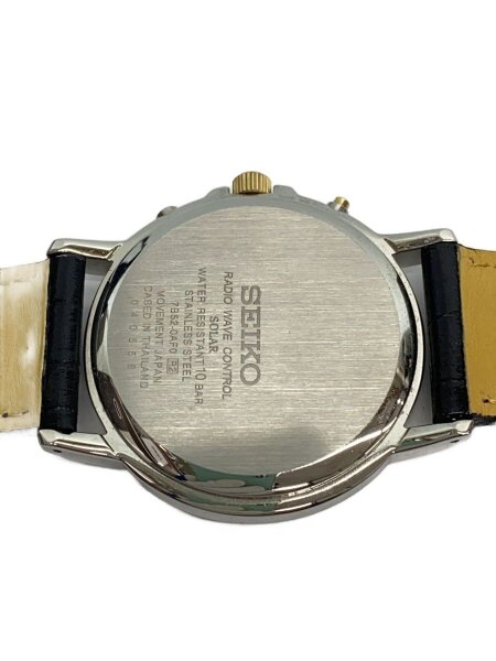 SEIKO(セイコー) / ソーラー腕時計/アナログ/レザー/BLK/BLK/7B52-0AF0 