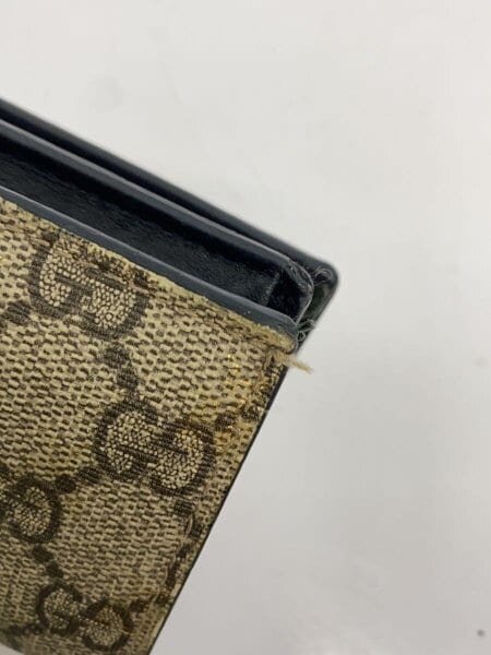 GUCCI(グッチ) / 2つ折り財布_GGスプリーム/PVC/BEG/レディース | 中古