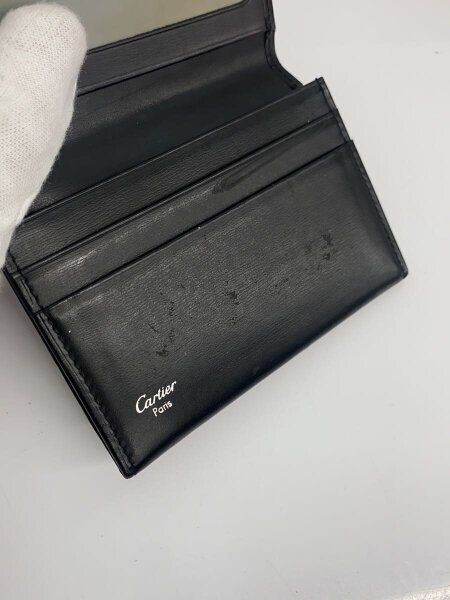 Cartier(カルティエ) / カードケース/レザー/BLK/レディース/内側ペン 