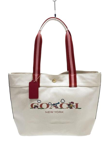COACH(コーチ) / トートバッグ/キャンバス/ホワイト/C4913 | 中古品の 