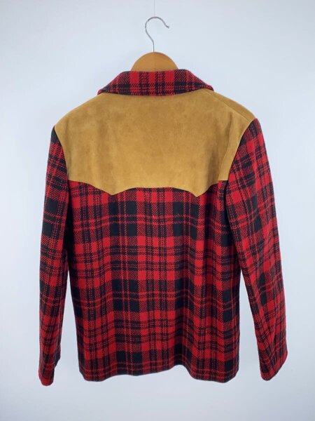 SAINT LAURENT(サンローラン) / ピーコート/46/ウール/レッド/チェック