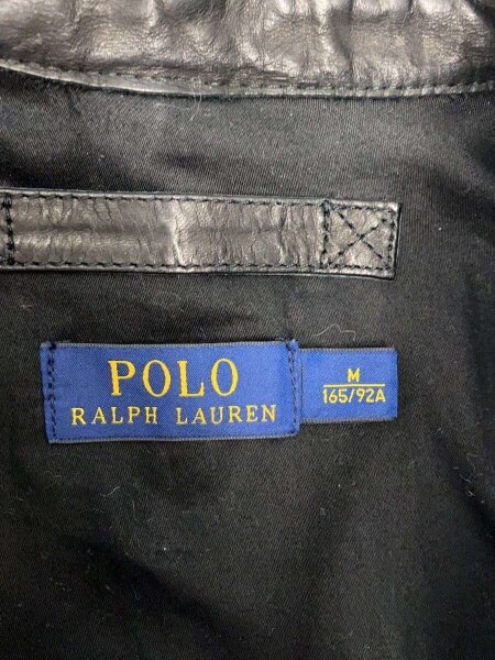 POLO RALPH LAUREN / レザージャケット・ブルゾン/M/牛革/BLK/211580105001 POLO RALPH LAUREN(ポロラルフローレン) / レザージャケット・ブルゾン
