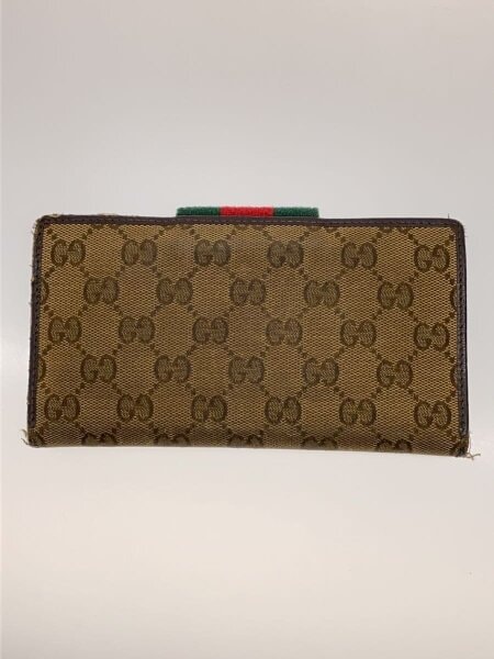 GUCCI(グッチ) / 長財布_ウェブ_GGキャンバス/キャンバス/BEG/総柄 