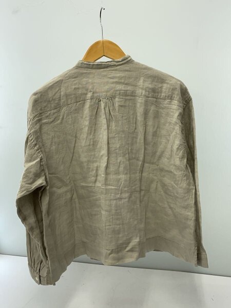 nest Robe(ネストローブ) / 25AW/プレーンリネンタックフロントシャツ 