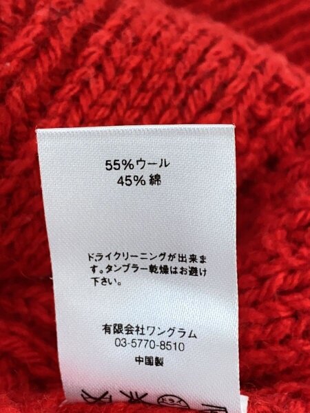 Supreme(シュプリーム) / カーディガン(厚手)/M/ウール/RED | 古着の 
