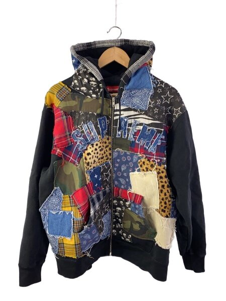 Supreme(シュプリーム) / ジップパーカー/L/コットン/BLK/総柄/22AW 
