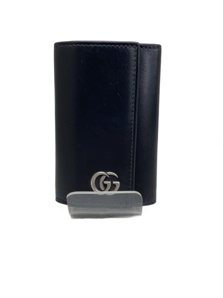 【未使用品】GUCCI メンズキーケース 中古 gucci キーケース メンズ GUCCI グッチ キーケース レザー BLK