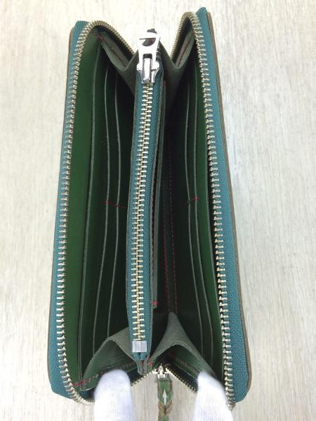 革蛸 財布 グリーン 革蛸(カワタコ) ⁄ 長財布⁄レザー⁄GRN⁄グリーン