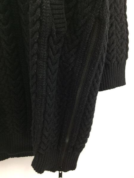 UNDERCOVER(アンダーカバー) / 18AW/Long Cable Knit Black/サイド 