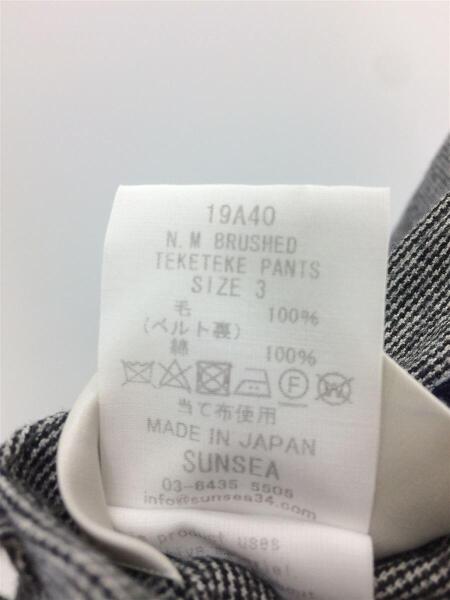 SUNSEA(サンシー) / 19AW/N.M Brushed TEKETEKE Pants/19A40/ボトム/3