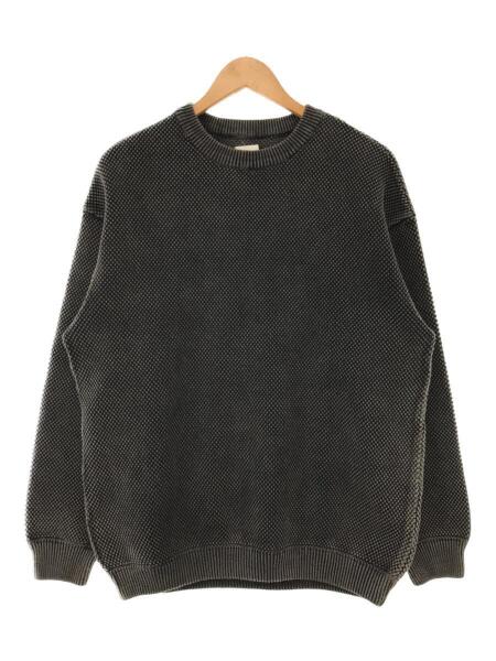 crepuscule(クレプスキュール) / stone wash moss stitch L/S SWEAT 