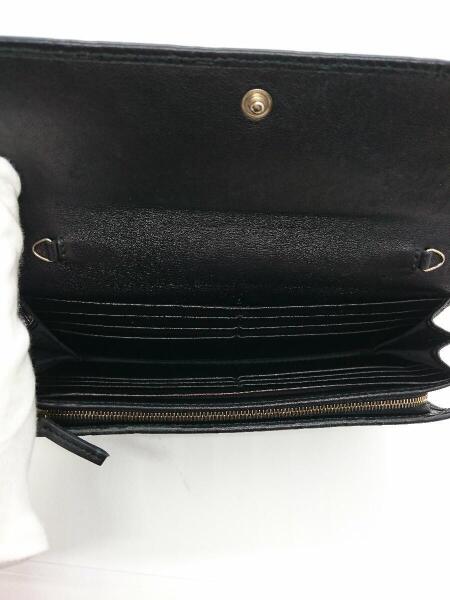 1円 GUCCI グッチ 269541 マイクログッチシマ レザー チェーン 