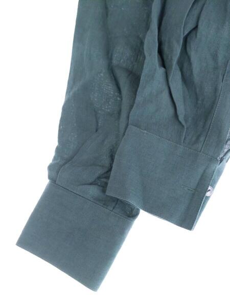 AkariH(アカリ) / タグ付/シャツワンピース/1/リネン/グリーン/AKF  