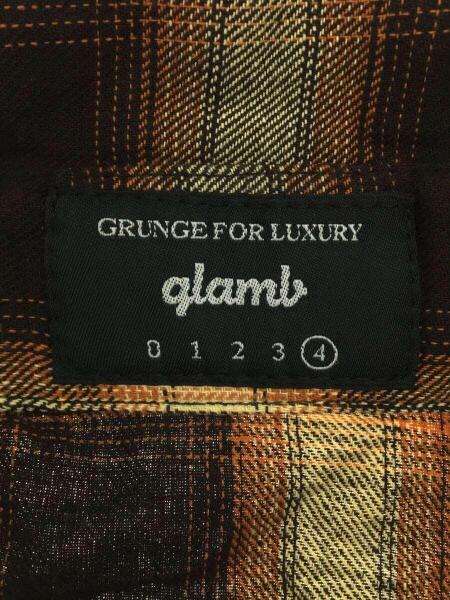 glamb(グラム) / Lismore bag SH/ネルシャツ/4/コットン/CML/オンブレ 