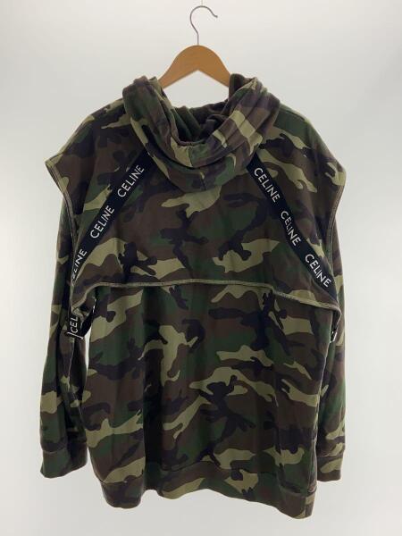 CELINE・セリーヌ◆カモフラージュ迷彩柄 フード付きパーカー CELINE(セリーヌ) / 23AW/BANDS HOODIE/パーカー/L/コットン/マルチ