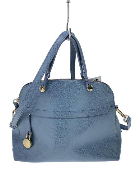 FURLA(フルラ) / ショルダーストラップ付/2WAYハンドバッグ/レザー/BLU 